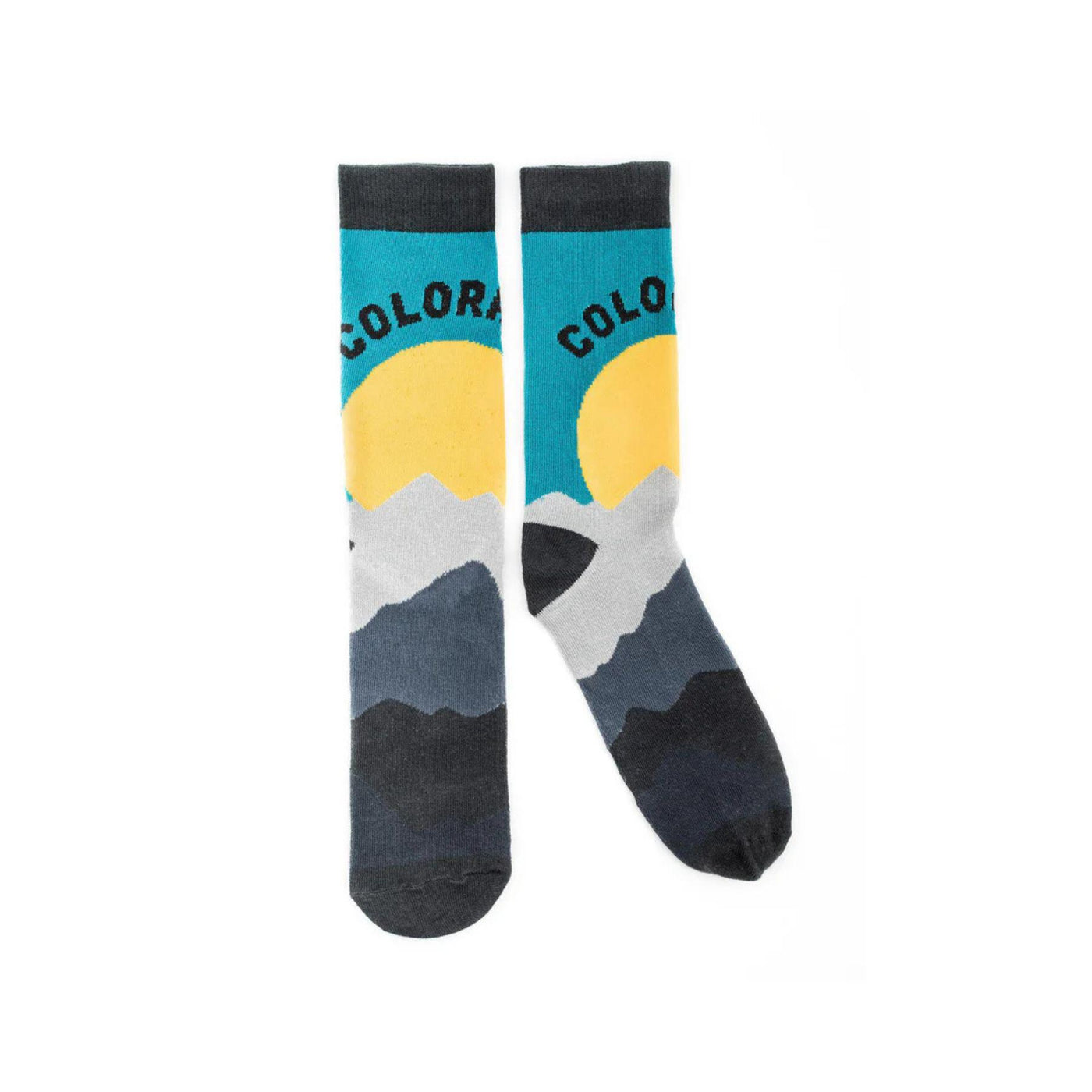 Colorado Yellow Sunset Socks