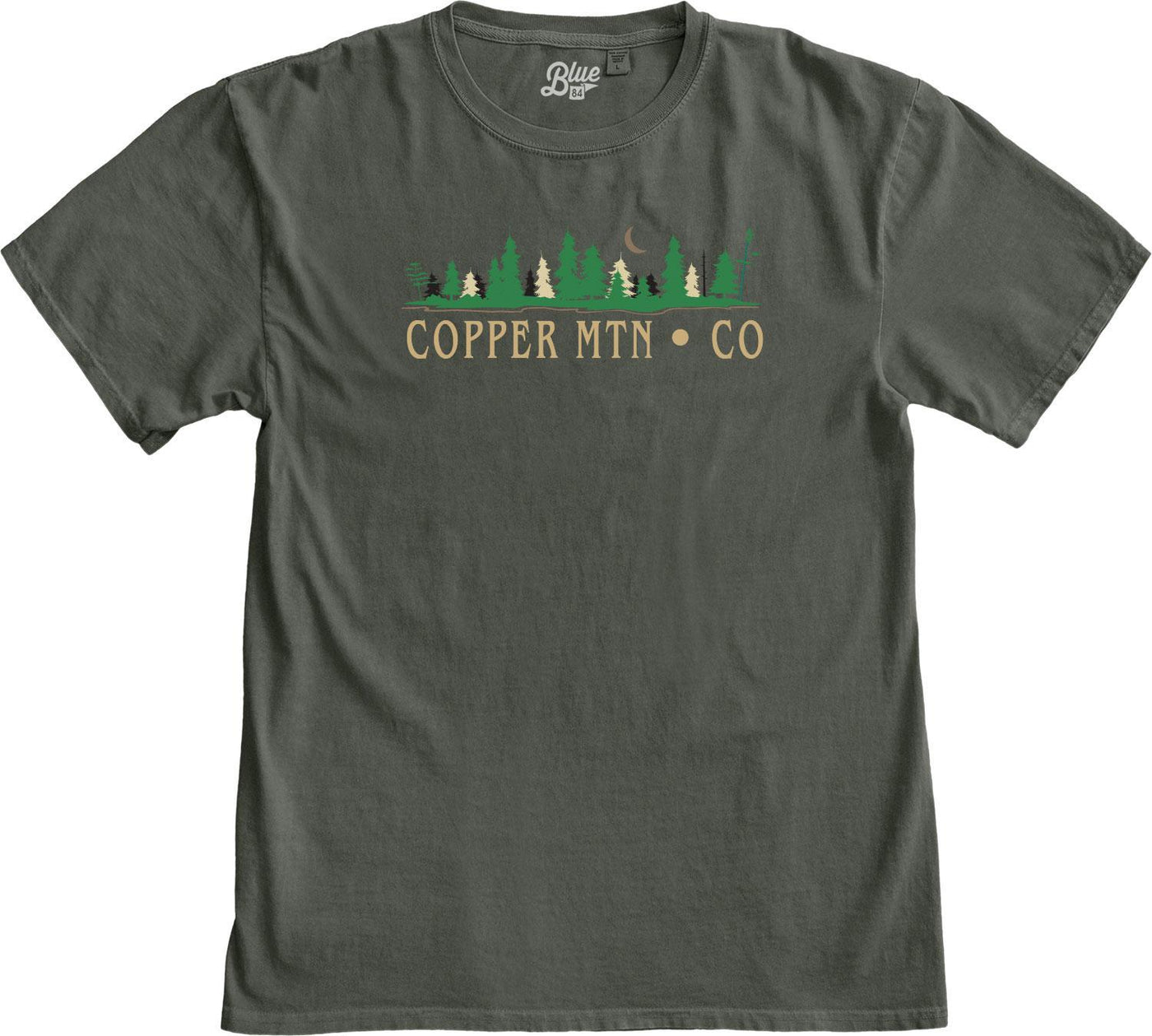 Twilight Shores Embroidered Copper Mountain Short Sleeve Shirt