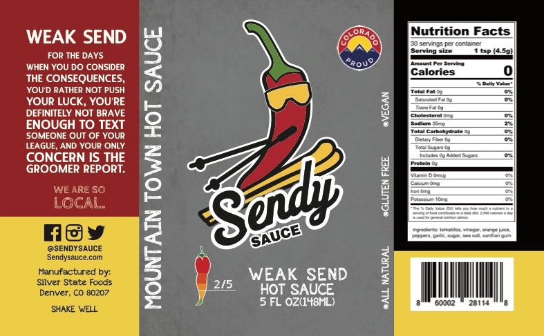 Sendy Sauce - Weak Send Hot Sauce