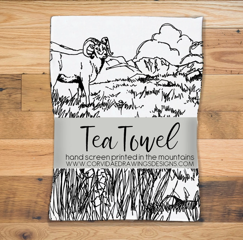 Colorado State Tea Towel - Corvidae