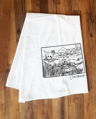 Colorado State Tea Towel - Corvidae