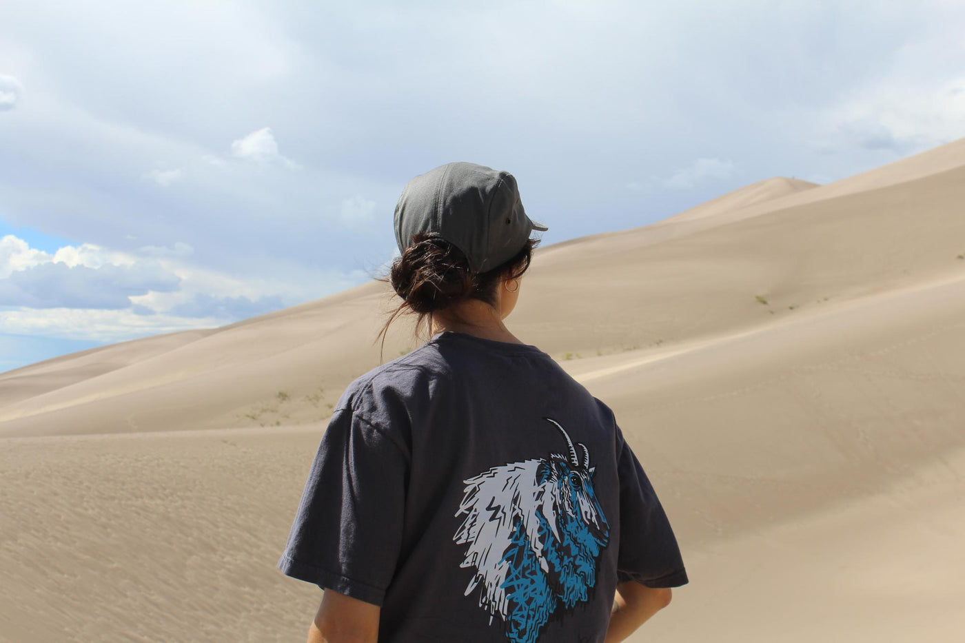 Mountain Goat Colorado Short Sleeve Shirt by Andrew Dengate