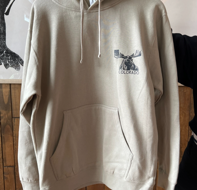Andrew Dengate Standing Moose Copper Mountain Hoodie