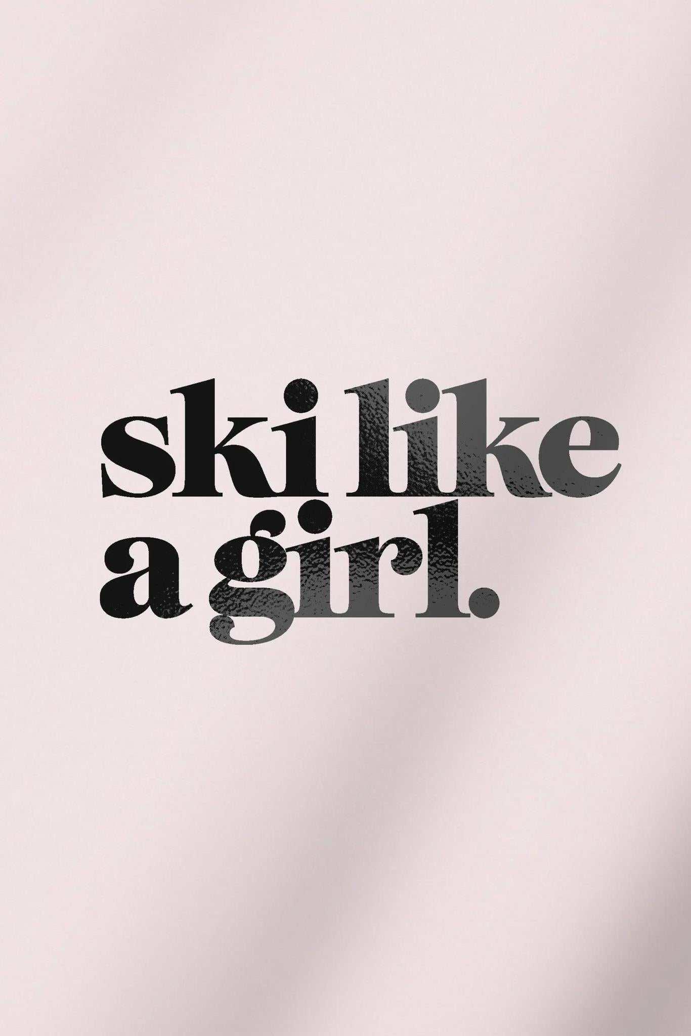 Ski Like A Girl Transfer SLAG Stickers
