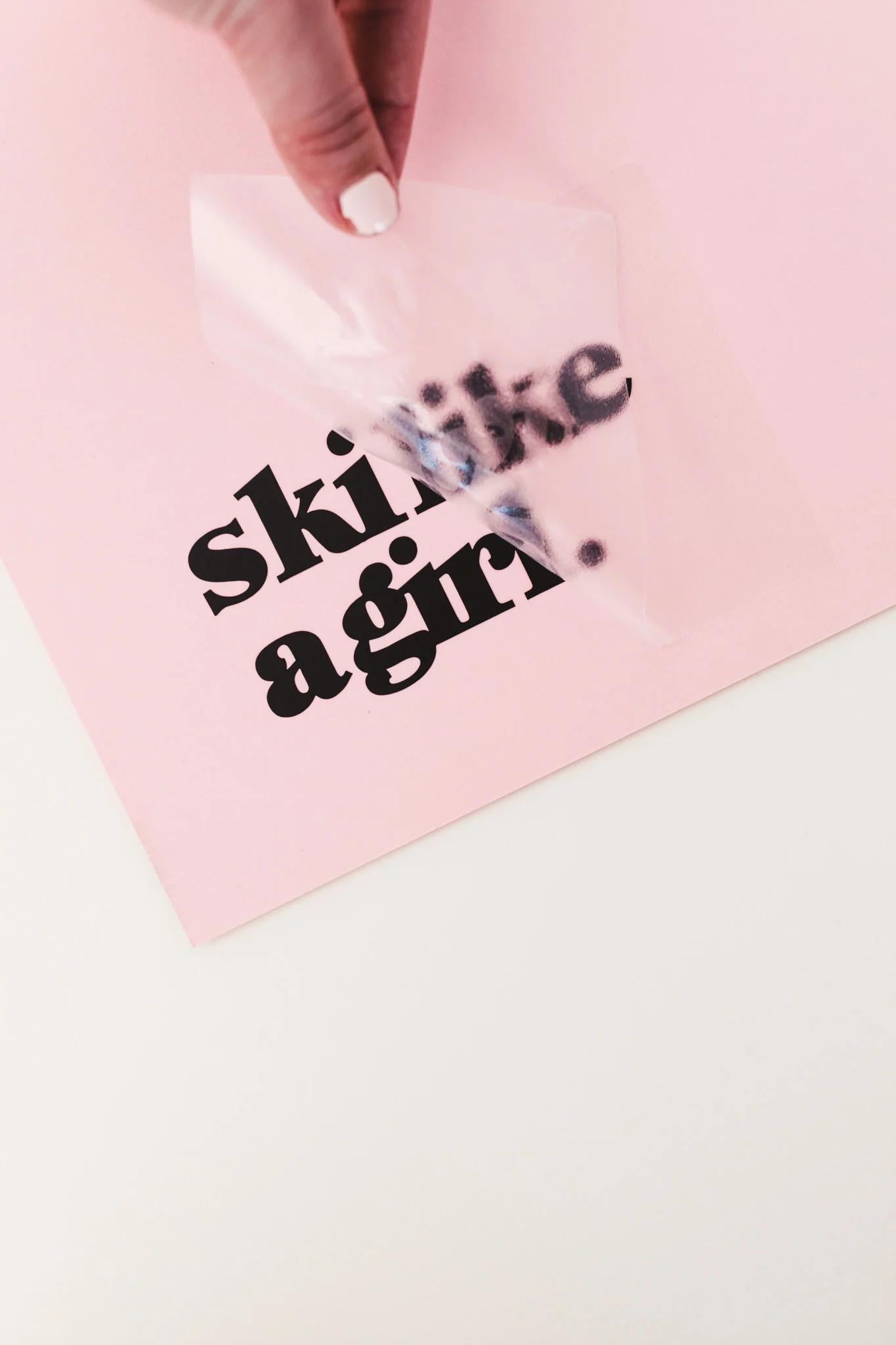 Ski Like A Girl Transfer SLAG Stickers