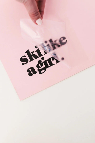 Ski Like A Girl Transfer SLAG Stickers