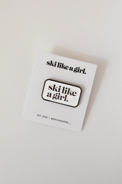 Ski Like A Girl Patch SLAG Pin