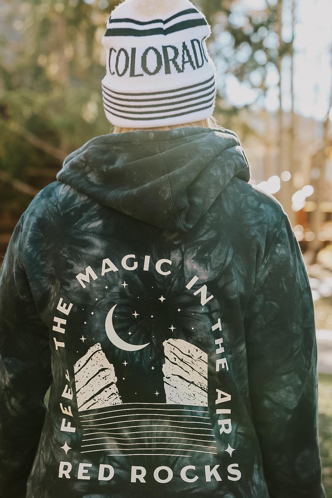 Red Rocks Colorado Tie Dye Hoodie