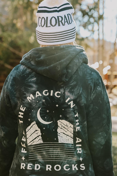 Red Rocks Colorado Tie Dye Hoodie