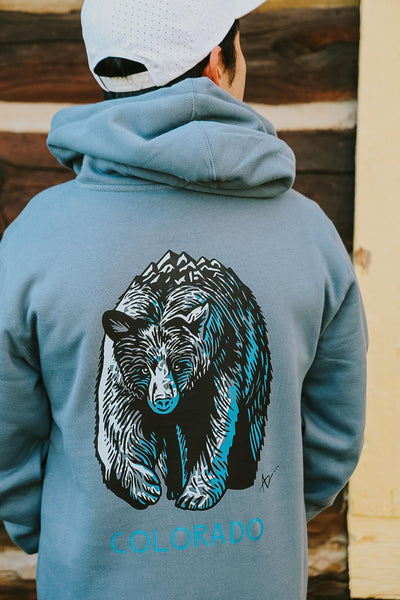 Bear Colorado Hoodie by Andrew Dengate
