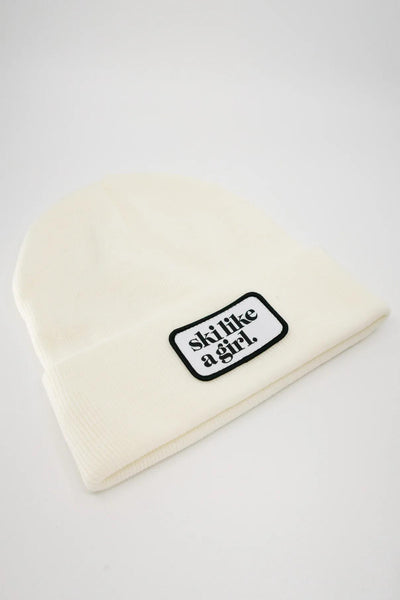 Ski Like A Girl Patch SLAG Beanie
