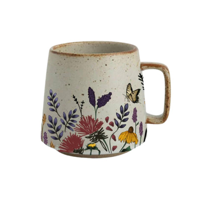 Blooming Butterfly Stoneware Mug