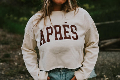 Aprés Cropped Crewneck Sweatshirt