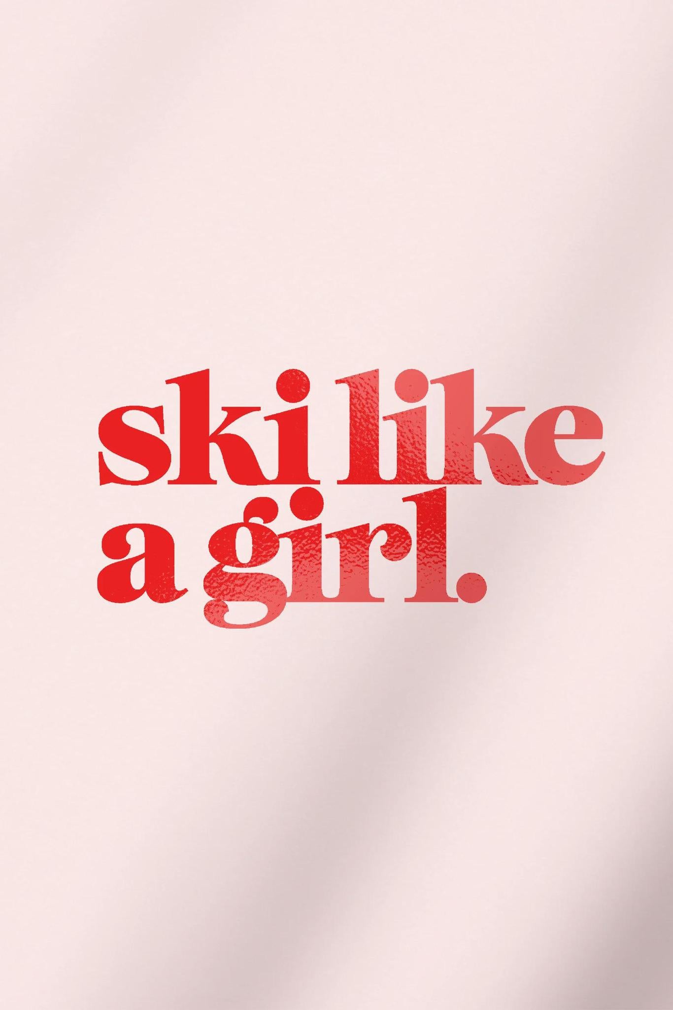 Ski Like A Girl Transfer SLAG Stickers