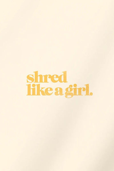 Shred Like a Girl Transfer Sticker