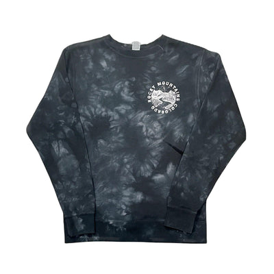 Down The Colorado River Tie-Dyed Crewneck - Black