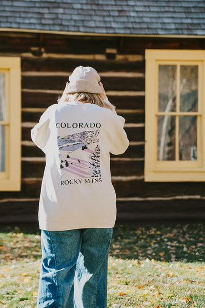Alpenglow Colorado Crewneck by Melody Ward