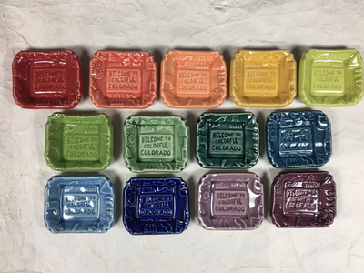 "Welcome To Colorful Colorado" Little Dishes