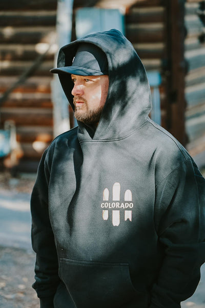 Snowboard Quiver 1 Colorado Hoodie by Mar Franzese