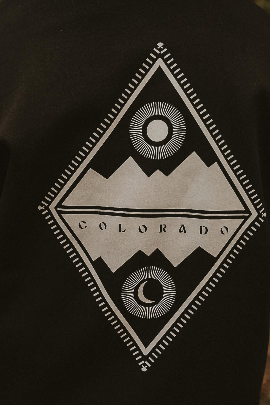 Mountain and Moon Colorado Hoodie