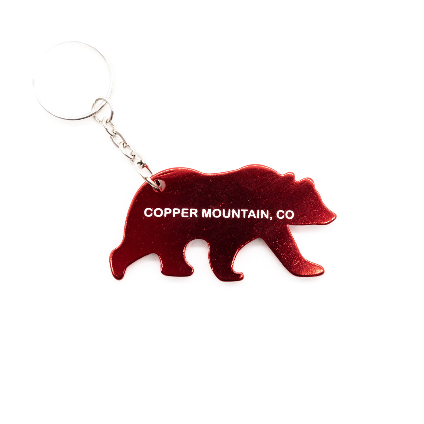 Copper Mountain Bear Keychain with Bottle Opener