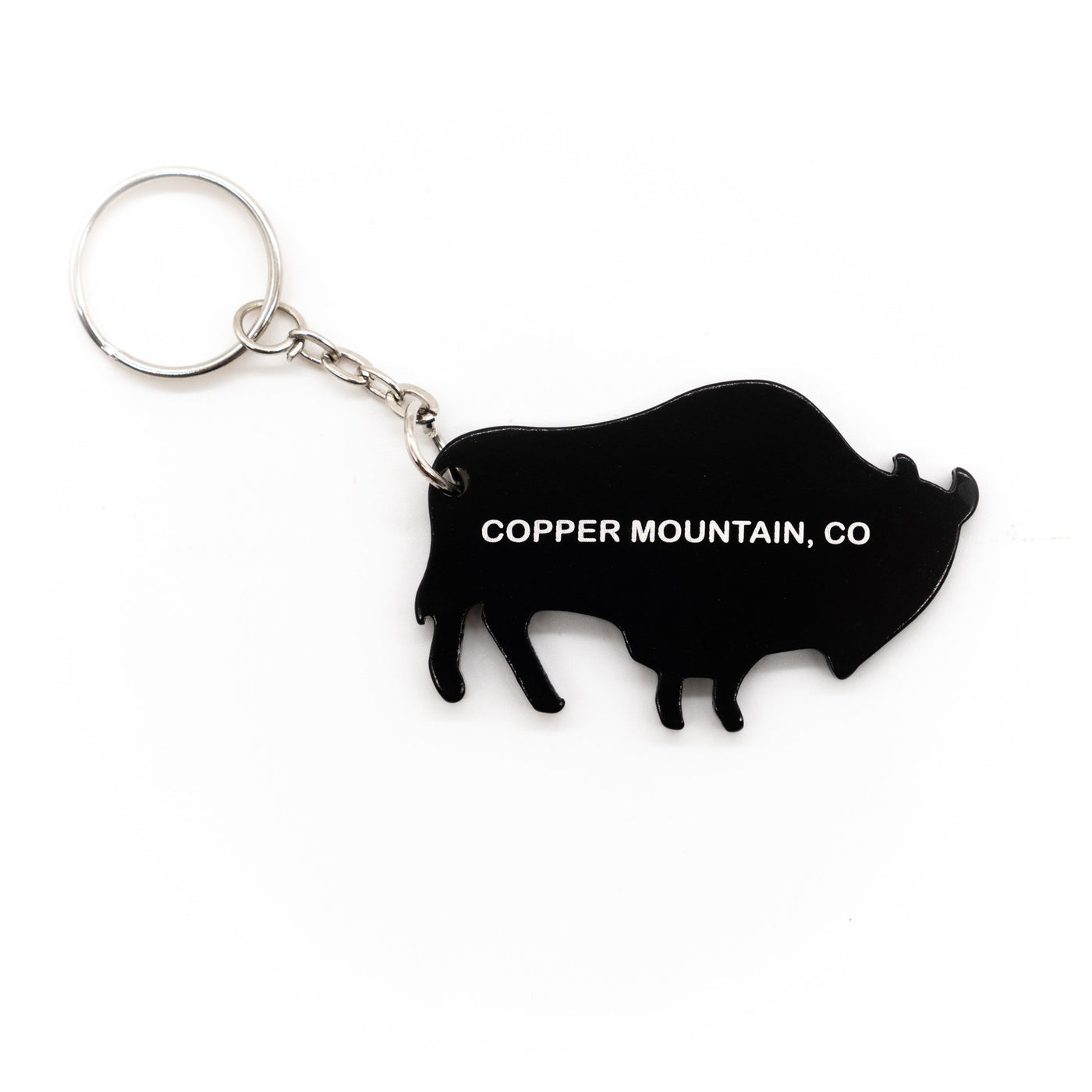 Copper Mountain Buffalo Keychain with Bottle Opener