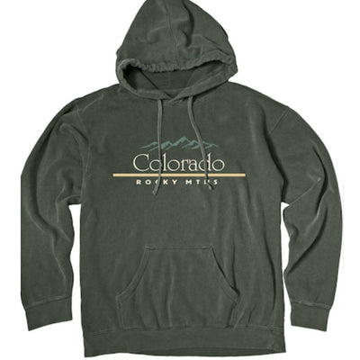 Classic Font Embroidered Hoodie - Colorado