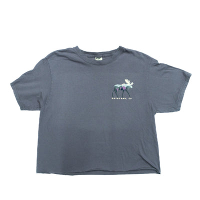Moose Silhouette Cropped Shirt