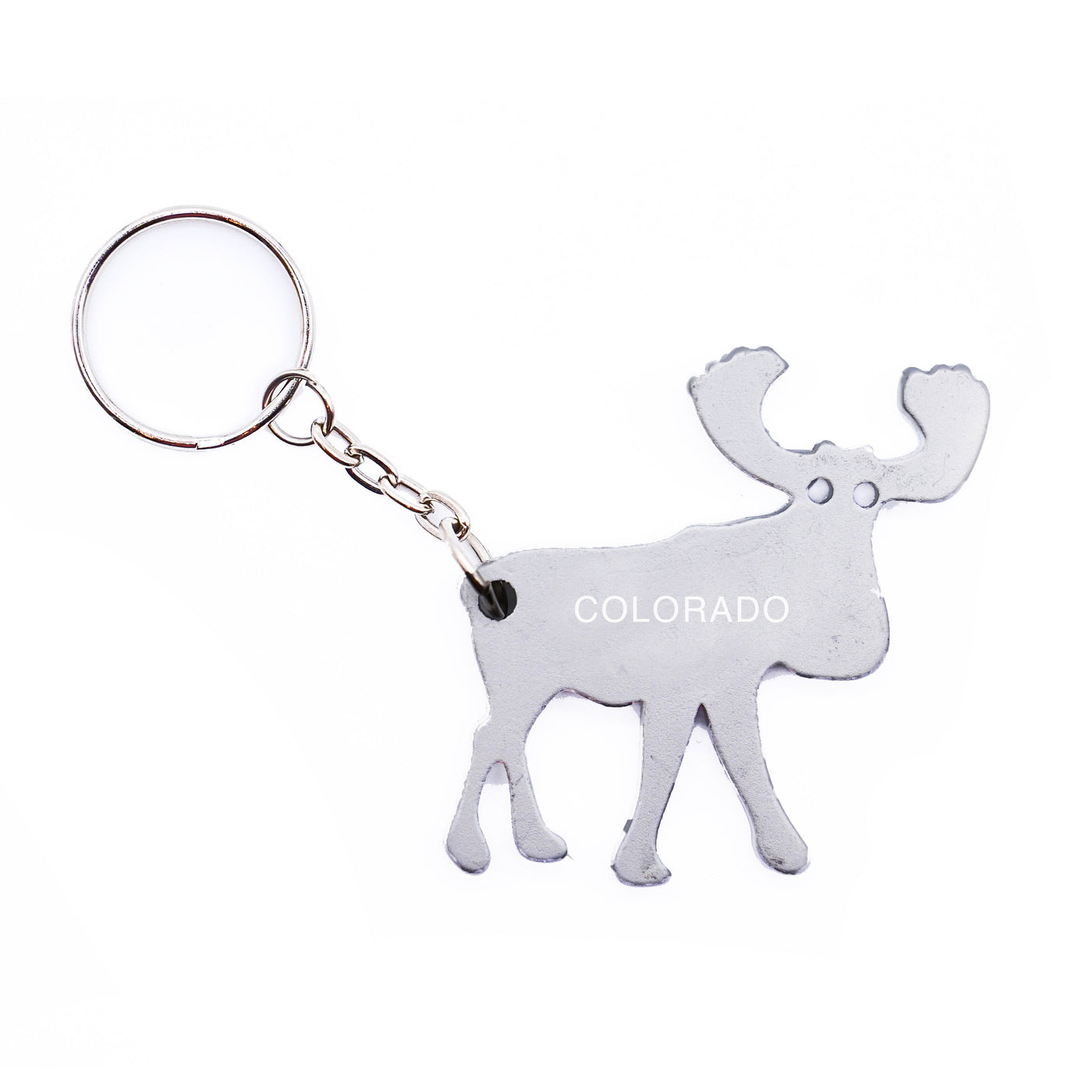 Colorado Moose Bottle Opener Keychain