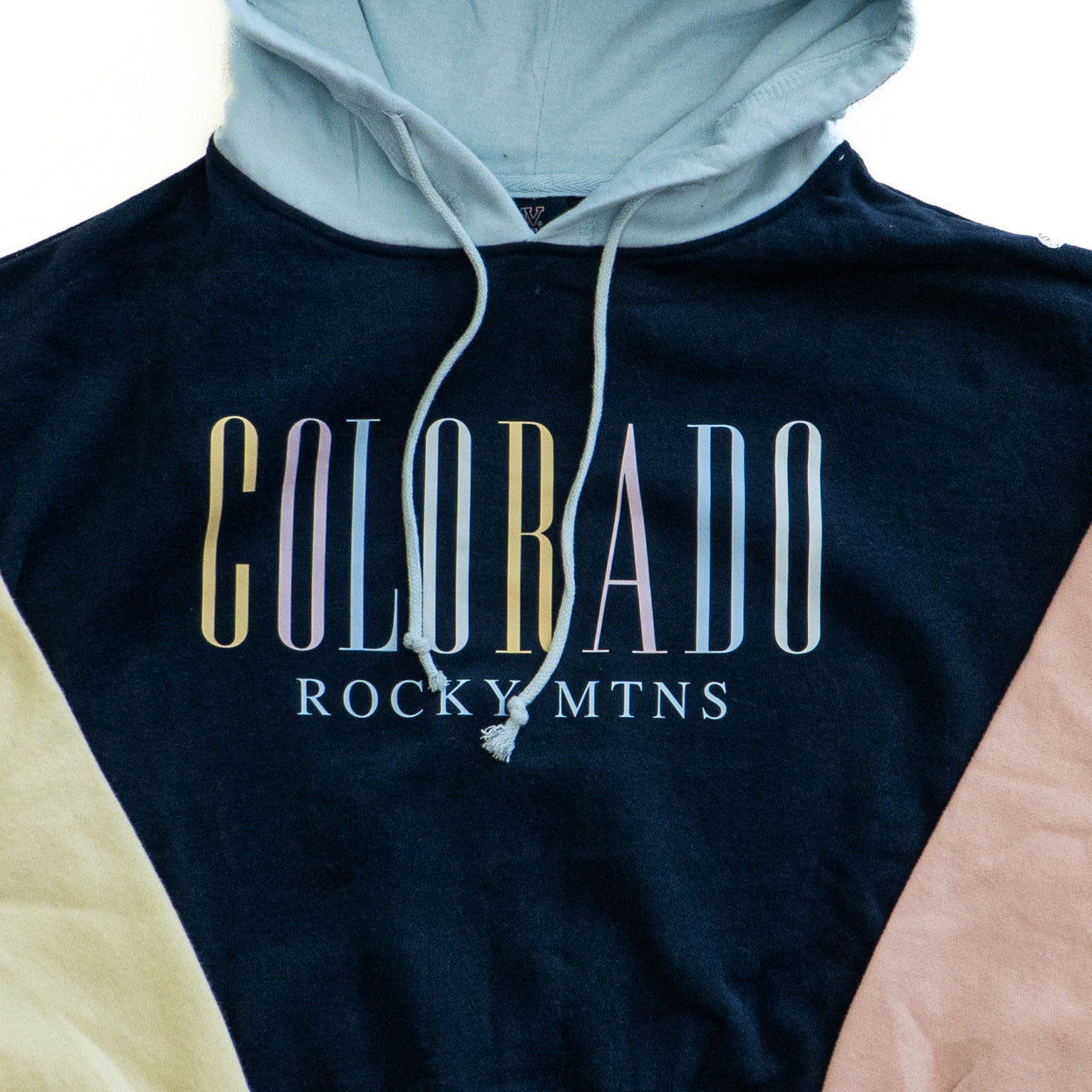 Colorado Colorblock Cropped Hoodie