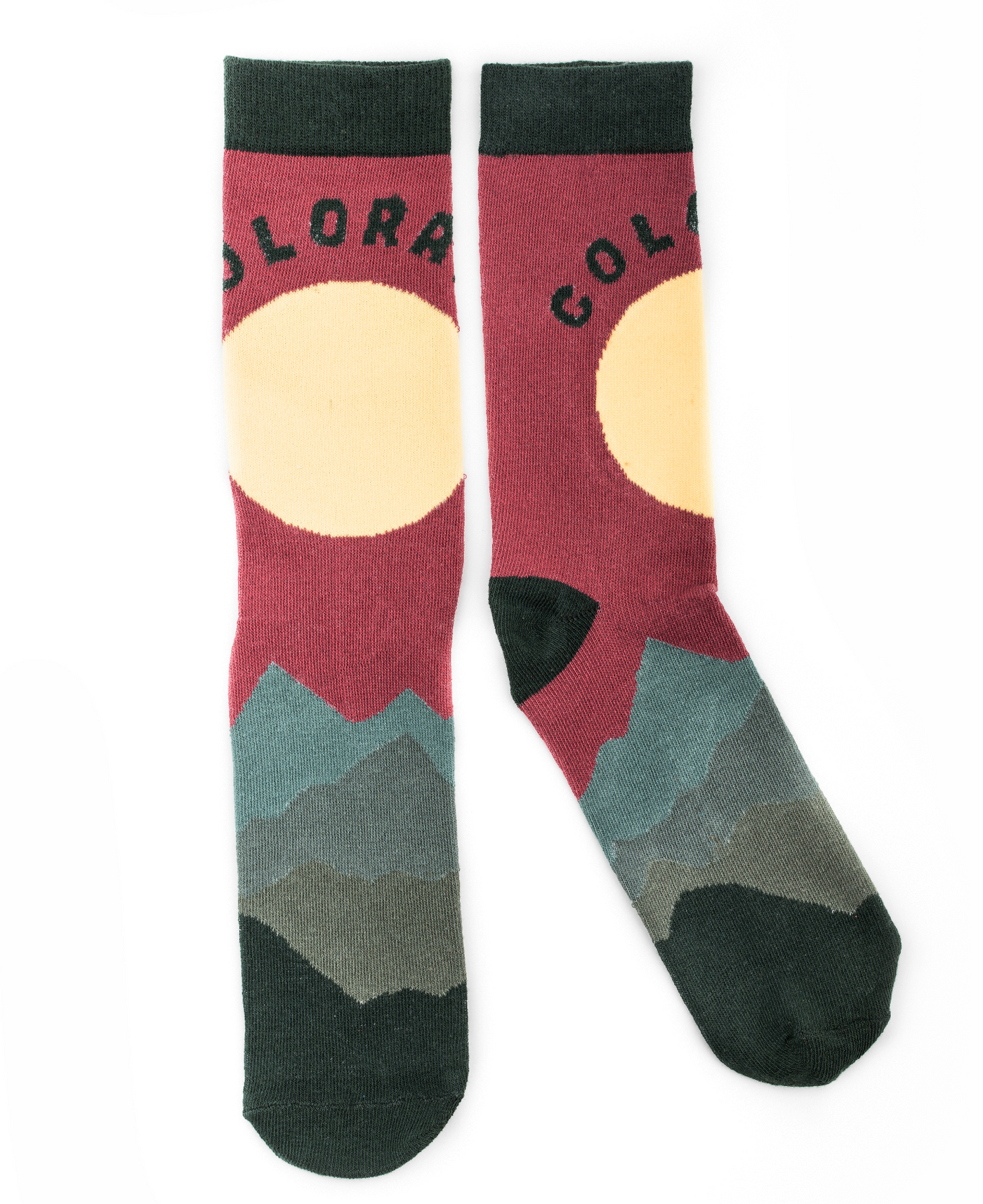 Colorado Red Sunset Socks