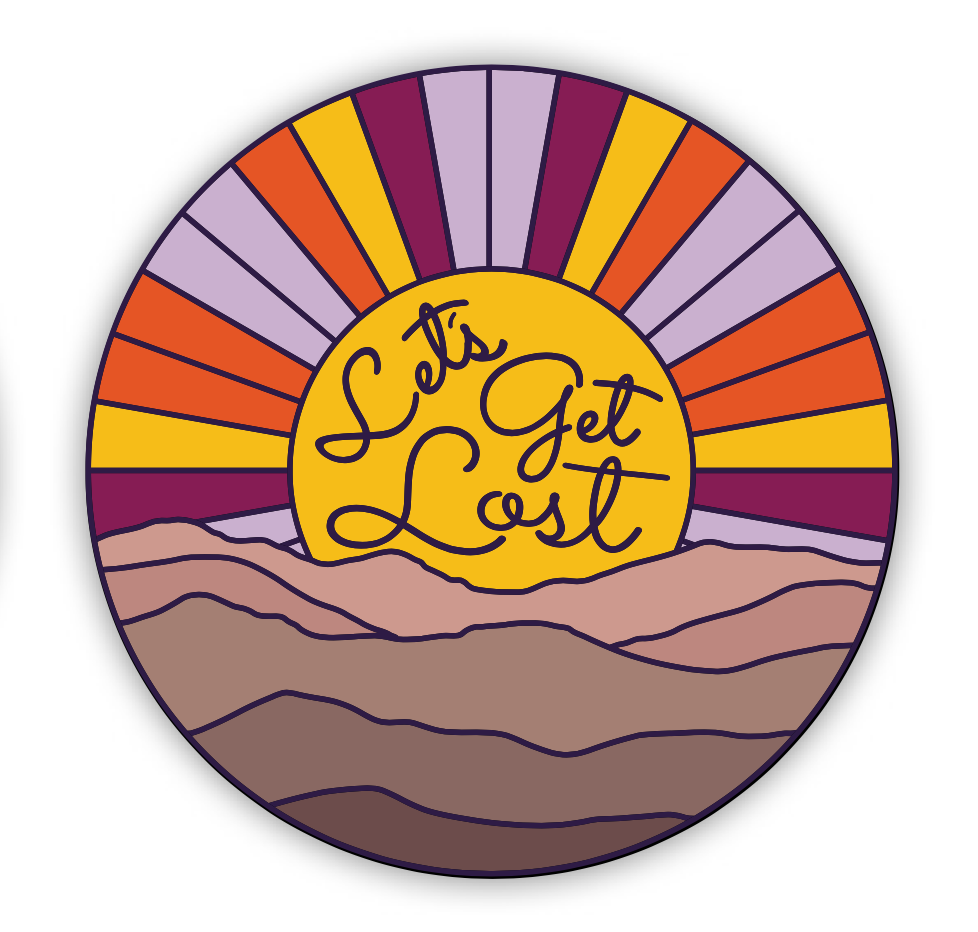 Let's Get Lost Sticker