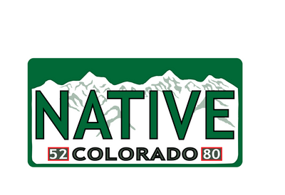 Colorado Native License Plate Sticker