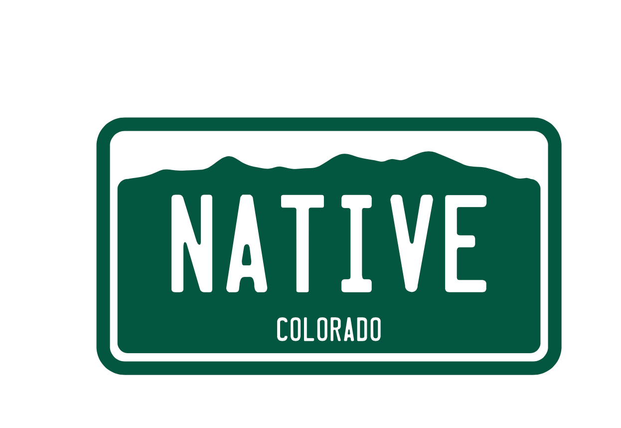 Colorado Native License Plate Sticker