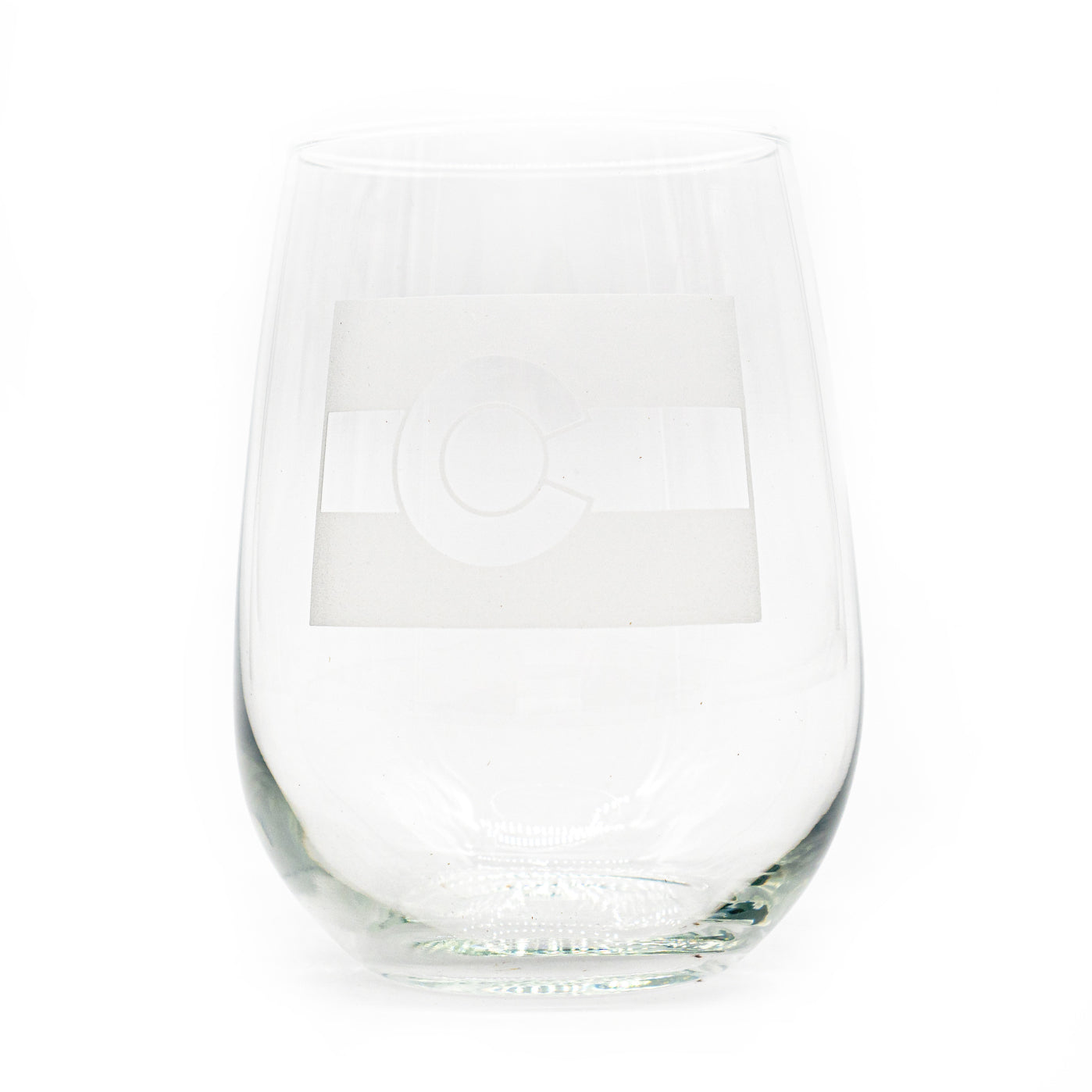 CO Flag Tall Stemless Wine Glass