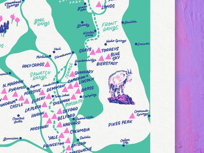 Colorado 14ers Map 2.0