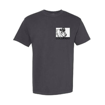 Mountain Goat Colorado Short Sleeve Shirt by Andrew Dengate