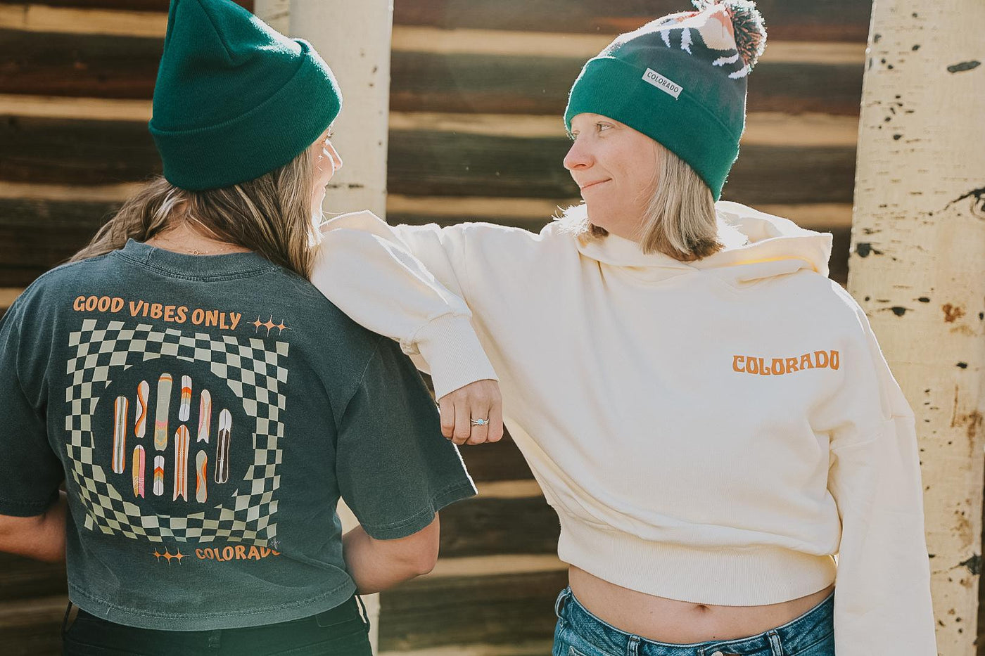 Snowboard Quiver 1 Colorado Crop Short Sleeve Shirt by Mar Franzese