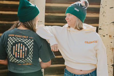 Snowboard Quiver 1 Colorado Crop Short Sleeve Shirt by Mar Franzese