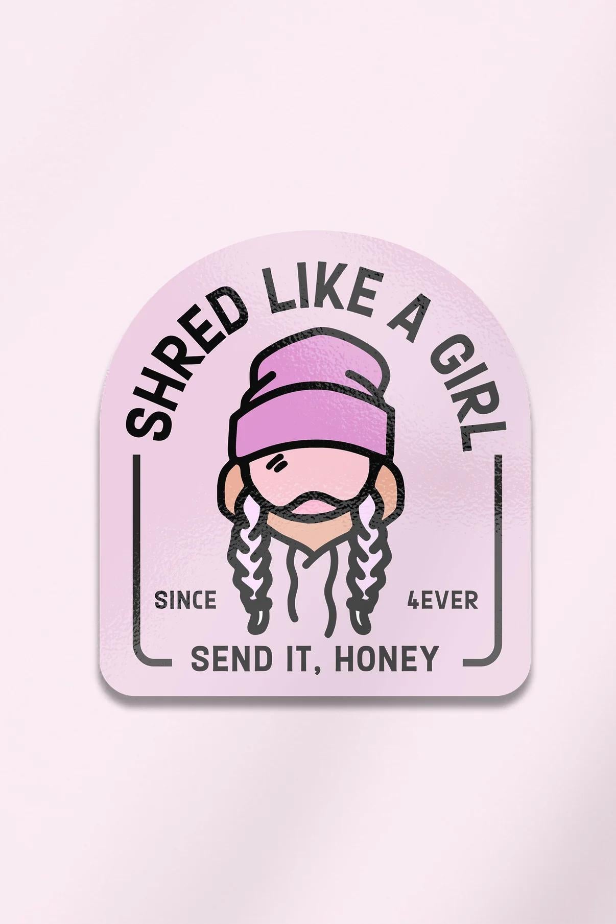 Shred Sendy Arch Sticker