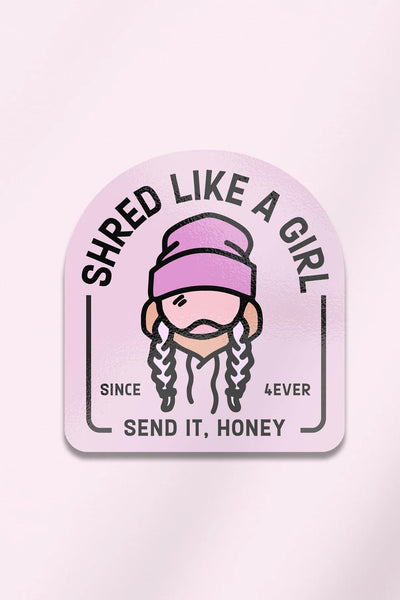 Shred Sendy Arch Sticker