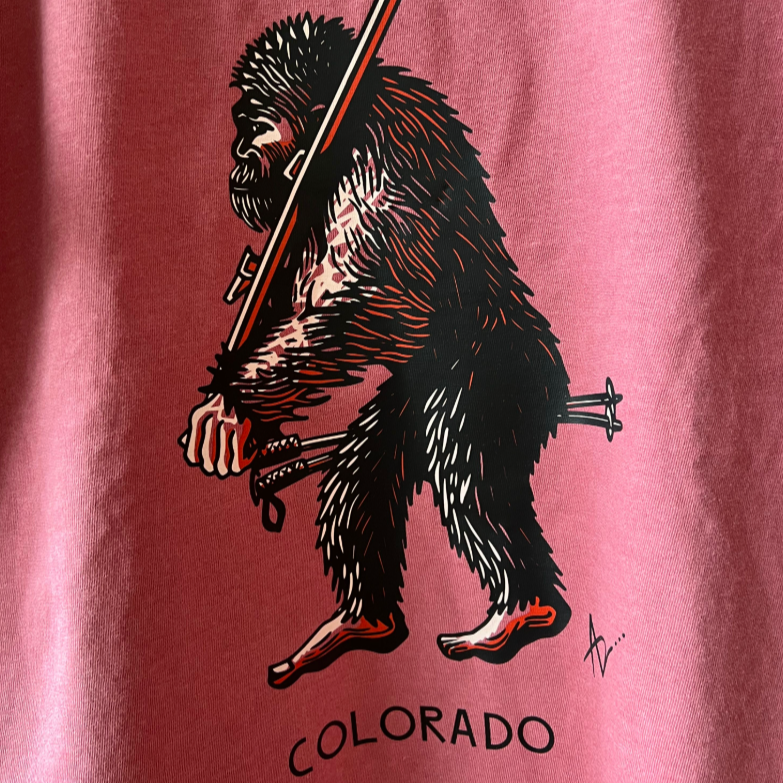 Andrew Dengate Ski Yeti Copper Mountain Short Sleeve Shirt