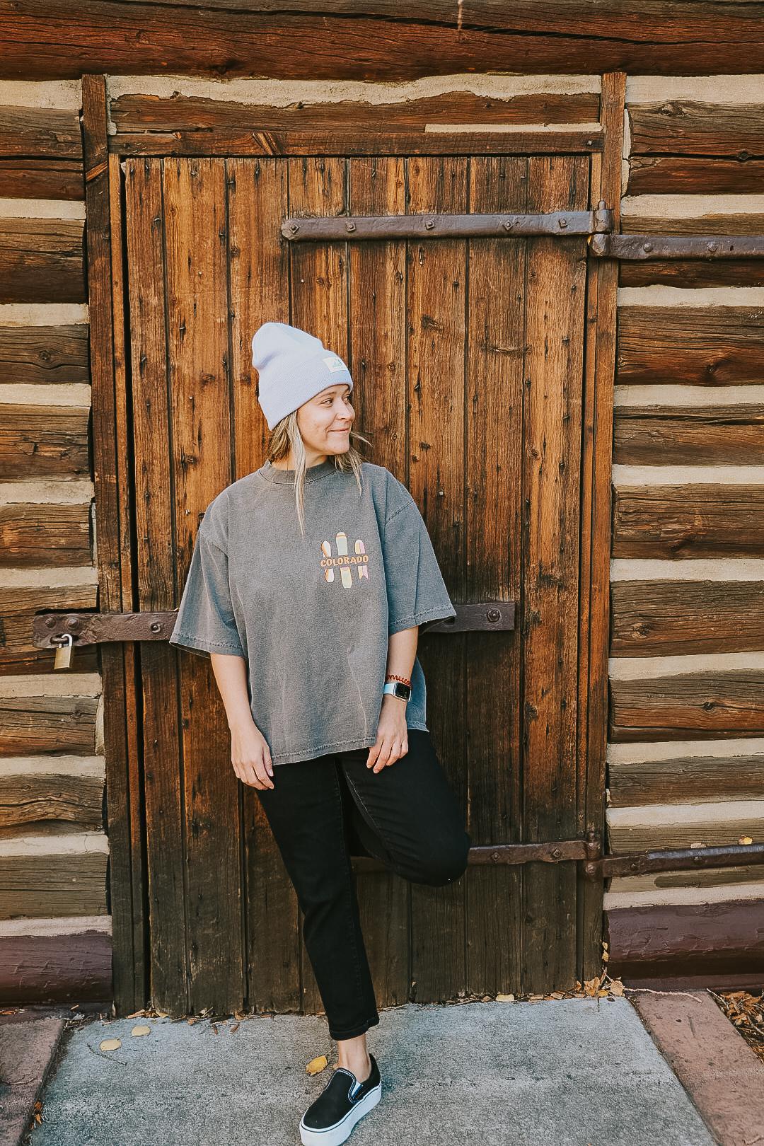 Snowboard Quiver 1 Colorado Short Sleeve Shirt by Mar Franzese