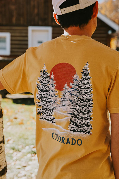 Trees Colorado Short Sleeve Shirt by Melody Ward