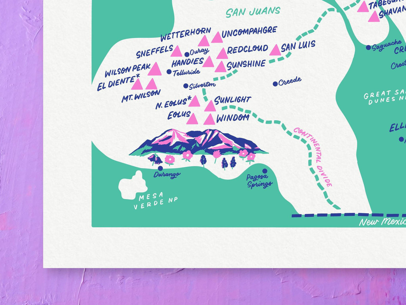 Colorado 14ers Map 2.0