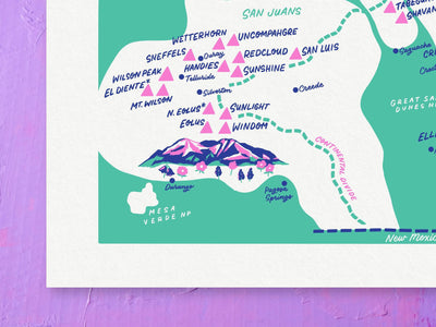 Colorado 14ers Map 2.0