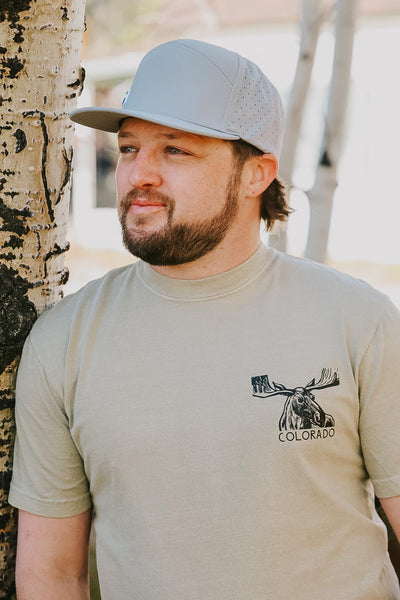 Standing Moose Colorado Short Sleeve Shirt by Andrew Dengate