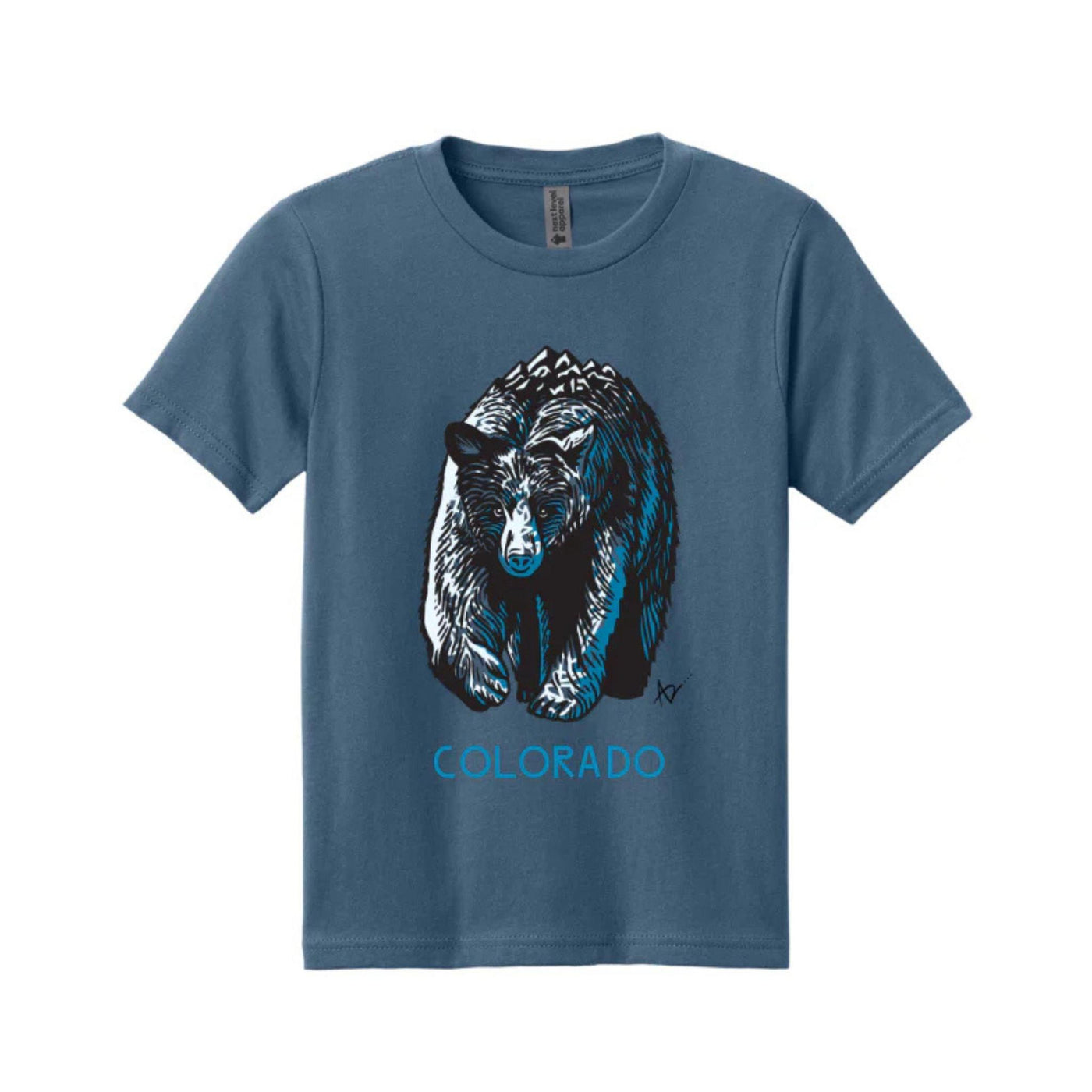 Bear Colorado Youth Short Sleeve Shirt by Andrew Dengate
