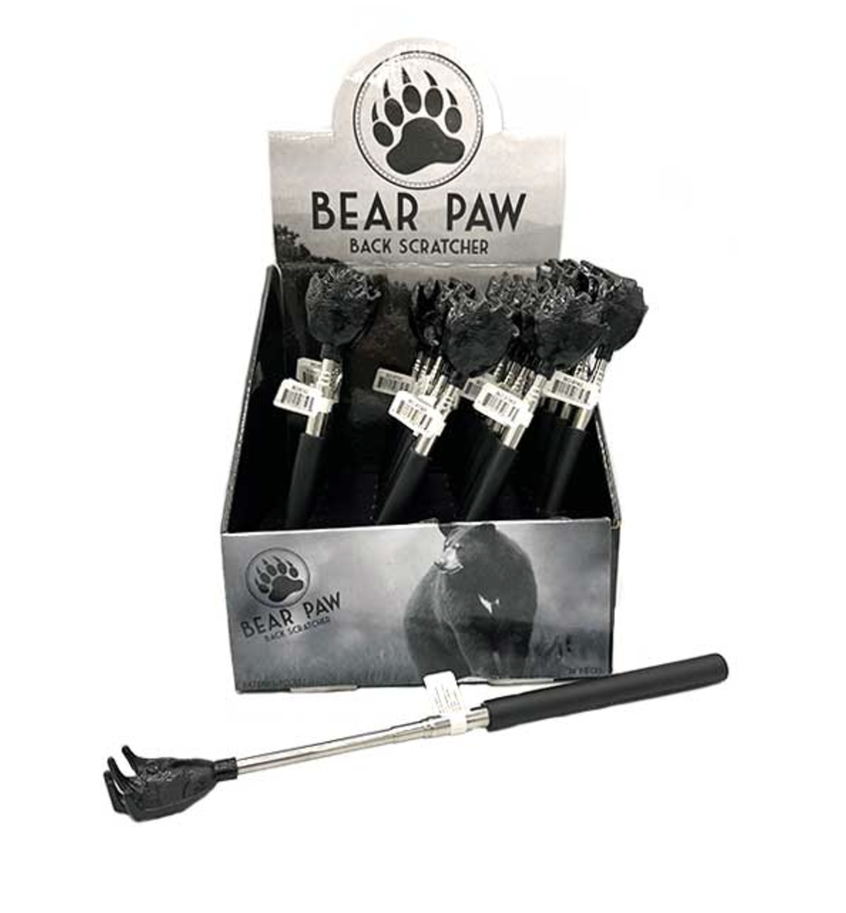 Black Bear Paw Extendable Back Scratcher