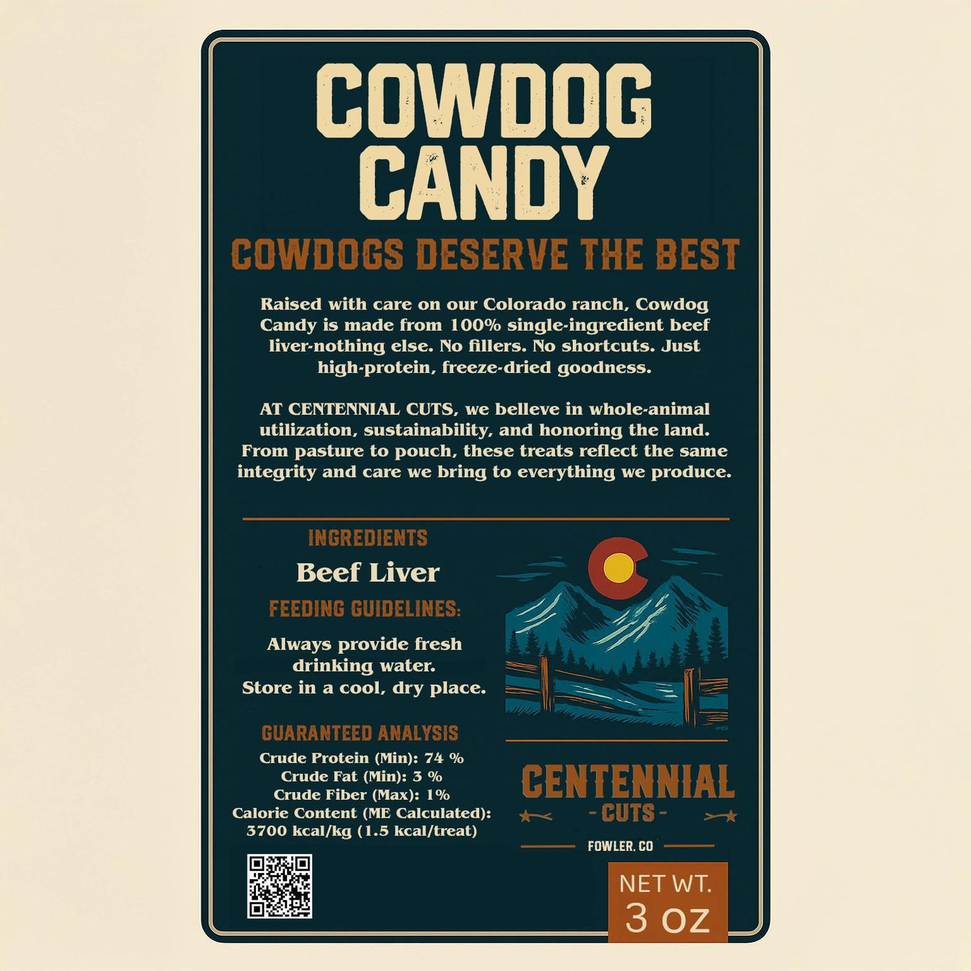 Cowdog Candy - Freeze Dried Beef Liver Treats Dog Treats